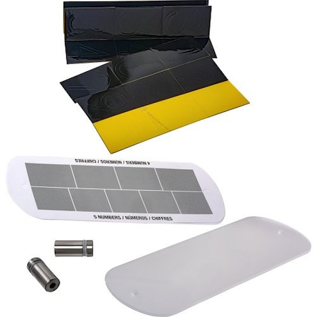 Hillman HILLMAN White Plastic Rectangle Modern Address Kit 847384
